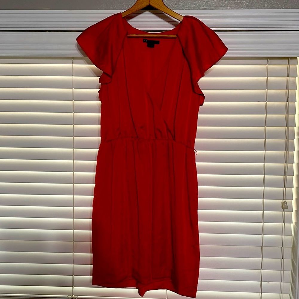 Armani Exchange Red Silk Cocktail Dress size 8